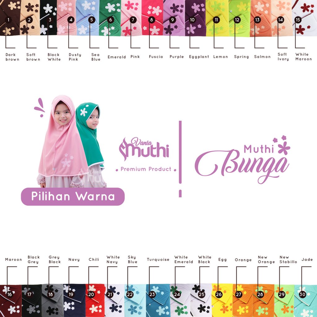 22.Muthi Bunga.Pilihan Warna