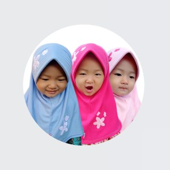Vania Muthi - Jilbab Instan Anak PAUD TK Motif Bunga Jasmine 2-4 Tahun Hijab Kaos Kerudung Harian